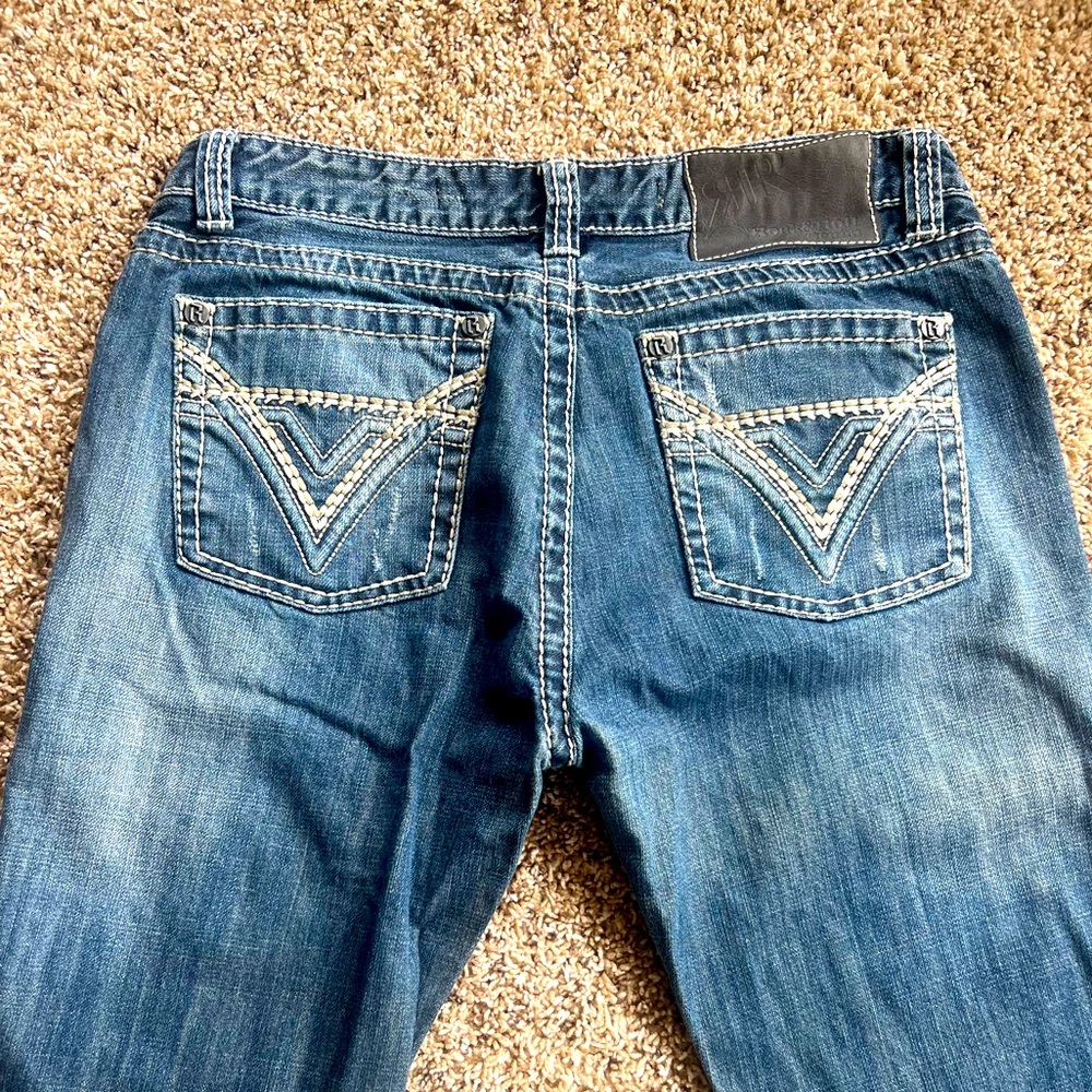 Men's Rock and Roll Denim Bootcut Long Jeans.